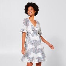 white color long frock