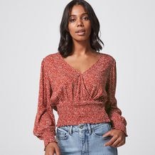 Lily Loves Long Sleeve Wrap Top