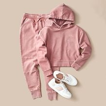 BNWT Girls Size 10 Target Brand Pretty Pink Long Sleeve Cotton Blend Sleep Top
