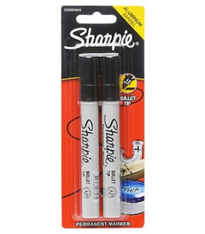 2 Pack Sharpie Metal Permanent Bullet Tip Markers