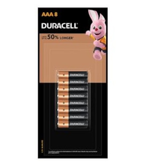 Duracell Coppertop AAA 8 Pack Batteries