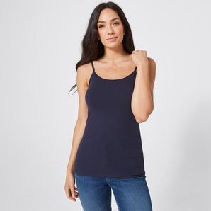 Organic Cotton/Elastane Cami - Navy 