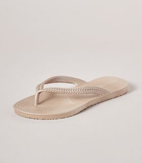 Womens Taya Recycled Textured Thongs