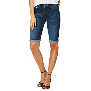 Denim Bermuda Shorts - Mid Wash 