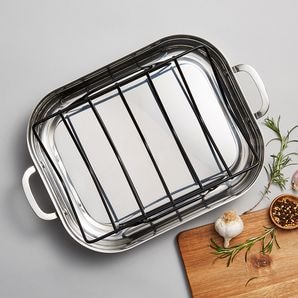 Stainless Steel Roasting Pan - 35cm | Target Australia