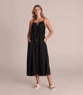 Resort Tie Front Maxi Dress