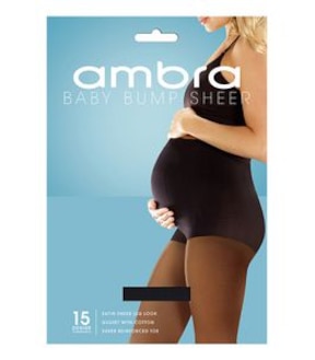 Ambra 1 Pack 15 Denier Baby Bump Sheer Pantyhose