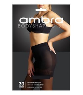 Ambra 1 Pack 30 Denier Bodyshaping Pantyhose - Black