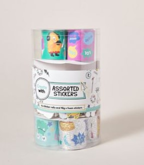 Paper And Foam Sticker Cylinder