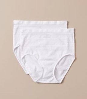 2 Pack Matte and Shine Seamfree Full Briefs