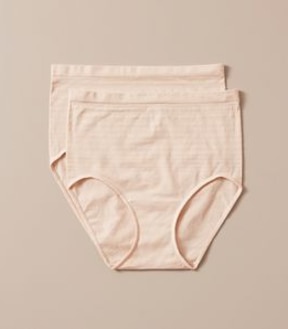 2 Pack Matte and Shine Seamfree Full Briefs