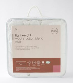 Lightweight Wool & Cotton Blend Quilt
