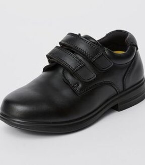 Gro Shu Junior Leather Twin Tab School Shoes