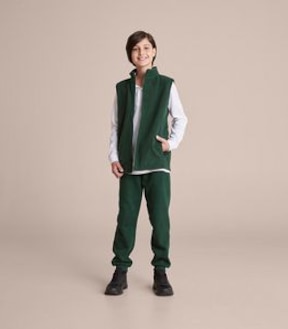 Polar Fleece Vest - Green