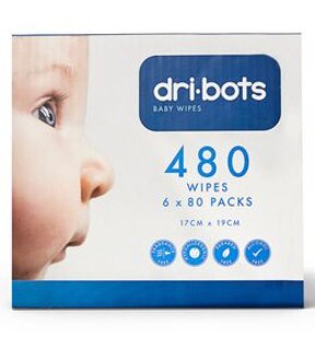 Dri Bots Baby Wipes 480 Pack