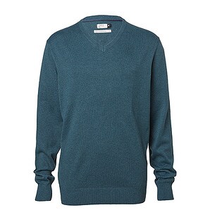 Australian Cotton V-Neck Jumper - Black 