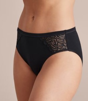 Organic Cotton and Lace High Cut Briefs; Style: LHF27842