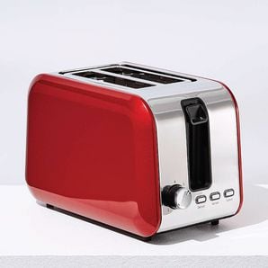 2 Slice Stainless Steel Toaster - TARSST20R | Target Australia