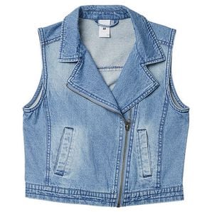 Vintage Blue Denim Biker Vest | Target 