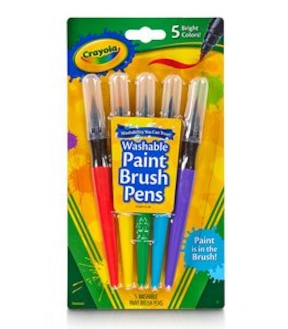 Crayola 5 Pack Washable Paint Brush Pens Classic Colours