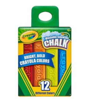 Crayola 12 Pack Washable Sidewalk Chalk