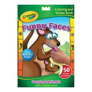 Crayola Funny Faces People Colouring & Sticker Book | Target Australia