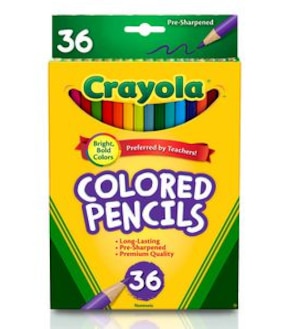 Crayola 36 Pack Piece Coloured Pencils