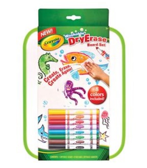 Crayola Dryerase Board Set With 8 Markers