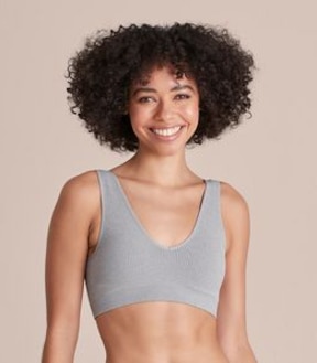 Rib Plunge Crop Top - Lily Loves