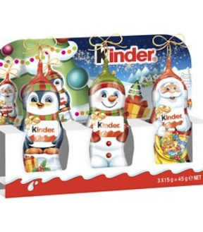 Kinder 3 Pack Christmas Figurines - 45g