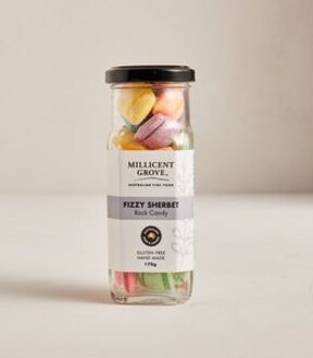 Millicent Grove Fizzy Sherbet Rock Candy - 170g
