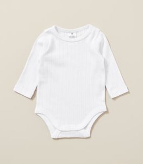 Baby Organic Cotton Pointelle Bodysuit