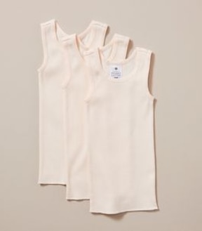 3 Pack Baby Organic Cotton Vests