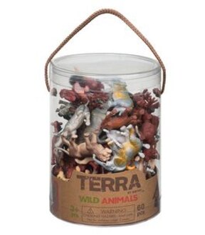 Terra Wild Animals In A Tube - 60 Pieces