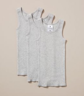 3 Pack Baby Organic Cotton Vests