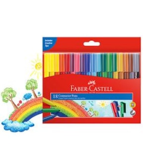 Faber Castell Connector Pens - 18 Pack