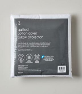 Quilted Cotton Cover Pillow Protector