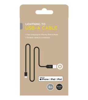 Lightning to USB-A 3M Cable