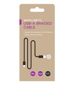 Micro-USB to USB-A Braided 1M Cable