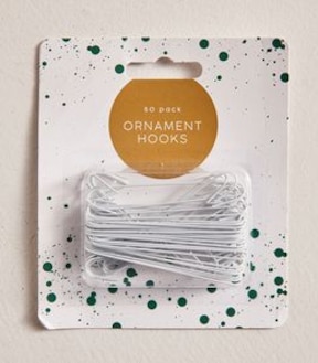 50 Pack Christmas Ornament Hooks