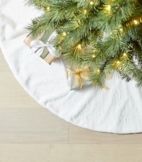Faux Fur Christmas Tree Skirt