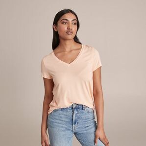 Modal/Elastane V-Neck T-Shirt | Target Australia