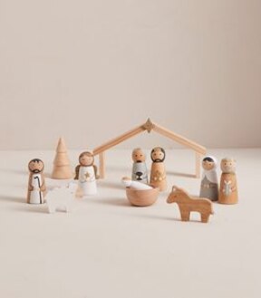 Traditional Christmas Nativity Scene