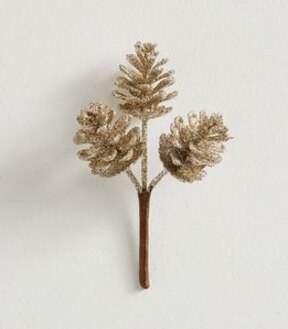 Mini Pinecone Christmas Pick