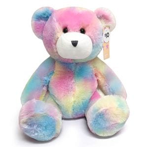 Large Rainbow Bear Plush 35cm | Target Australia