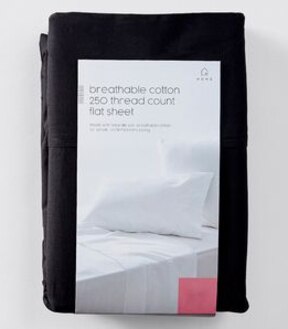 250 Thread Count Cotton Flat Sheet