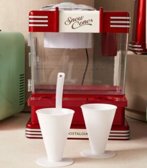 Nostalgia Retro Snow Cone Maker and Shaved Ice Storage RSM602