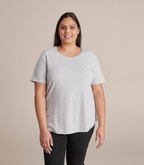 Curve Organic Cotton Short Sleeve Crew T-Shirt