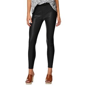 Lily Loves Leather Look Pants - Black 