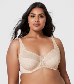 Fuller Figure Embroidered Lace Underwire Bra